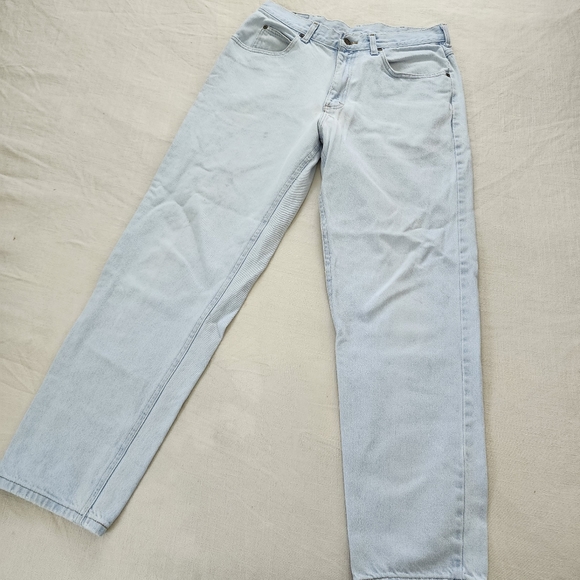 Vintage light wash high waisted jeans 32 inch waist - Picture 2 of 9
